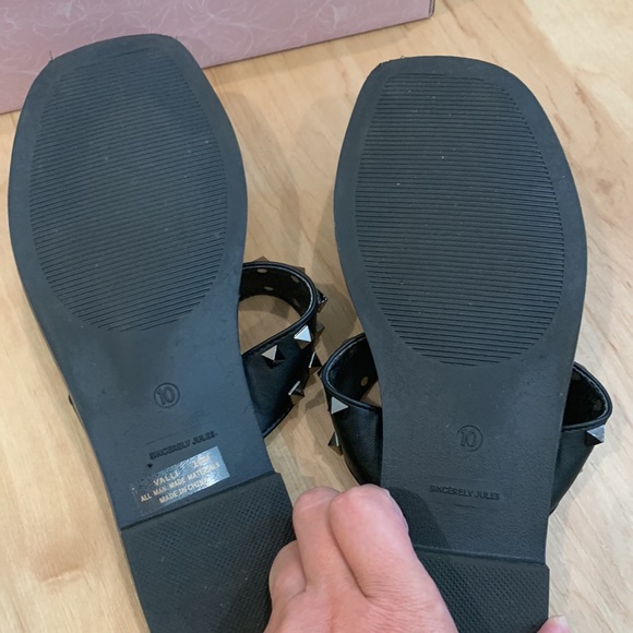 Black Studded Sandle - Picture 3 of 3